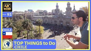 BEST THINGS to DO in SANTIAGO CHILE - Travel Guide Wtravel 4K