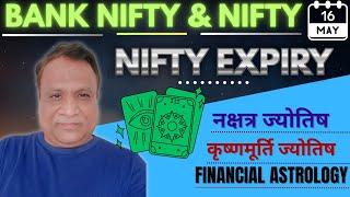 Nifty, Bank Nifty  Prediction by Financial Astrology for date 16- May- 2024.