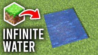 How To Make A Infinite Water Source In Minecraft (Two Ways) - Full Guide