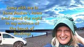 Vanlife UK: Visiting Jane Austen's home and sleeping at the coast in my minivan as a woman traveller