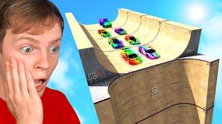 ENCHANTED CARS in GTA 5 vs MEGA RAMP!