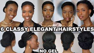 6 SIMPLE CLASSY ELEGANT PUT TOGETHER NATURAL HAIRSTYLES ON 4C HAIR