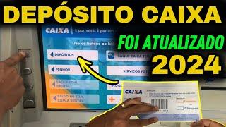 COMO FAZER DEPOSITO NO CAIXA ELETRÔNICO DA CAIXA ECONOMICA FEDERAL - ATUALIZADO 2024