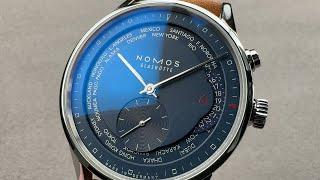 Nomos Glashütte Zürich World Time Midnight Blue (807) Nomos Glashütte Watch Reviews