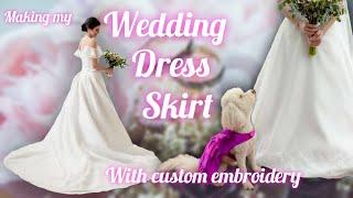 Making my Wedding Dress Skirt - Princess Bridal Gown