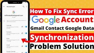 Google account not sync problem solution | How To Fix Sync Error Problem On Android Phone