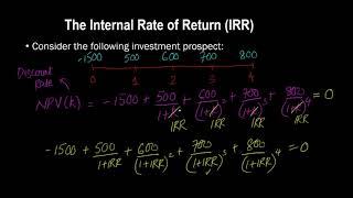 Internal Rate of Return (IRR): Formula and Calculation | Part 2 of 2