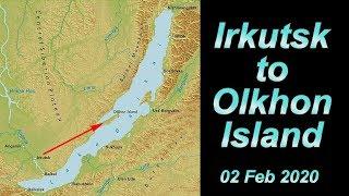 Lake Baikal, Irkutsk to Olkhon Island, Russia - 02 Feb 2020 - 4K