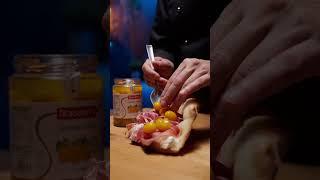  ASMR - SORRISI con POMO GIALLI, STRACCIATELLA, PAPRIKA E PROSCIUTTO CRUDO  #asmr #asmrfood #pizza