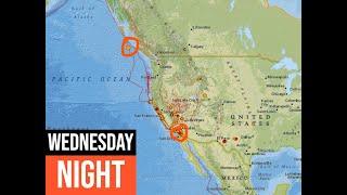 4.9 Earthquake off Cascadia Subduction Zone. Southern California activity. 12/25/2024