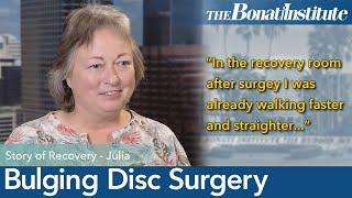 Bulging Disc Surgery at the Bonati Spine Institute changed Julia's life