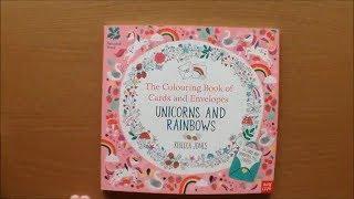 The Colouring Book of Cards and Envelopes Unicorns And Rainbows by Rebecca Jones Flip through