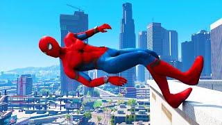 GTA 5 Spiderman Jumping From the Highest Points