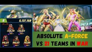 Absolute A-Force VS 21 Teams in War - Marvel Strike Force @if2pgames