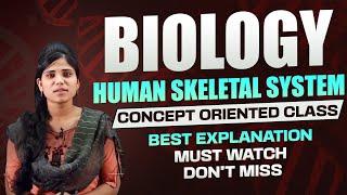 Human Skeleton System | Biology General Science For RRB NTPC, Group - D, ALP, Technician & SSC Exams