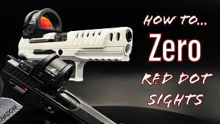 How to Zero your Red Dot Sight (RDS) for Competition, Freehanded!