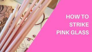 How to strike pink Effetre colors - Anne Londez Glass School - Lampwork beadmaking