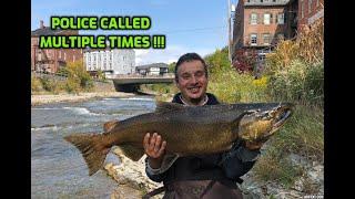 Epic Salmon Fishing in Port Hope - Police Called Multiple Times !!!