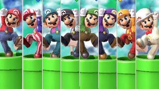 Super Smash Bros. Ultimate - All Character's Battle Entrances With 8 Players (All DLC Included)