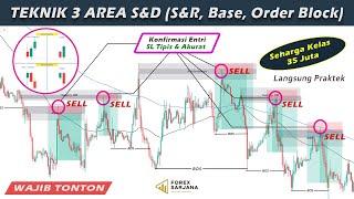 Mode Agresif | Teknik Entri 3 Area Supply Demand Paling Akurat || SNR, RBR DBD, OrderBlock