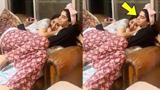 Sridevi's daughters Janhvi and Khushi Kapoor  look supercute spending time at home 