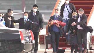 Grand Duke Henri of Luxembourg arrives in Beijing