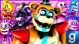 Freddy And The Gang Meets The Glamrocks! | GMod FNaF