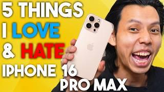 iPhone 16 Pro Max 5 Things I Love and Hate! + Drop Test & Giveaway!