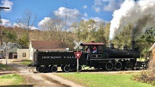 Steam Locomotive & RR Switching Filmed By Mrs Tooth Long Lost Video!  Hocking Valley Scenic Railway