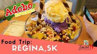 Where to EAT in Regina? Giant Halo-halo at Adobo Experience | Food Trip by Jakobe TV