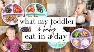 WHAT MY TODDLER & BABY EAT IN A DAY // baby led weaning and toddler meal ideas!