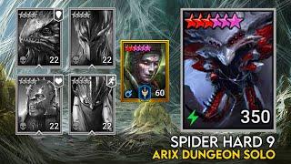 Spider 9 Hard - Arix Dungeon Solo | Raid Shadow Legends Guide