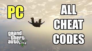 GTA 5: ALL CHEAT CODES FOR PC