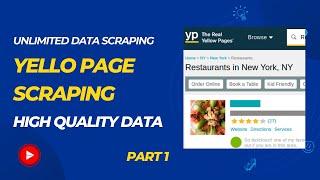 Yellow Page Data Scraping | Web Scraping 2024 Unlimited Data Scraping Part 1