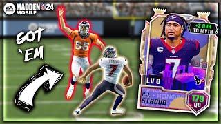 MYTHIC HONORS CJ STROUD HIT EM WITH THE PUMP FAKE! Madden Mobile 24 Mythic Honors Gameplay!!