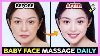 BABY FACE MASSAGE DAILY | Make Skin Bright, Get Glowing and Smooth Skin, Even Skin Tone