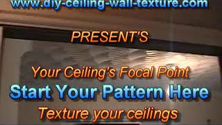 Artexing Comb Fan Ceiling Texture How to get the Pattern Straight