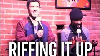 Riffing at the Comedy Cellar with Wil Sylvince - mark normand