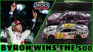 William Byron holds off Alex Bowman to win the 2024 Daytona 500 on Hendrick’s 40th anniversary