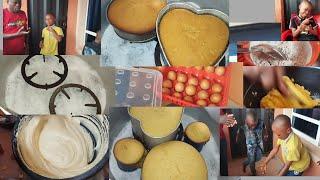 WE MADE CAKE  WITHOUT AN OVEN// MY FIRST TRY // HOW WE ARE GETTING READY  FOR DANIEL'S BIRTHDAY