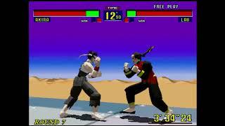 Virtua Fighter (Arcade, 1993) Real Arcade Hardware Capture - Better Quality Version