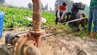 Diesel Engine WaterPump Machine Setup For Borewell ll Duball Wheell Engine WaterPump Machine