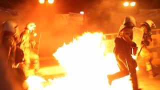 Athens Warzone ~ Front line view of the July 15 Riot against new Austerity measures