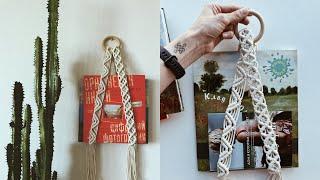 DIY: Macramé bedside book holder tutorial