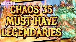 5 Must Have Legendary Weapons at Chaos 35 | Best End Game Legendaries Tiny Tina's Wonderlands