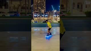 Led wheels skating shoes  #dubaistreet #figureskating #sameerskater #skate #skatelover