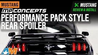 2015-2021 Mustang Fastback MP Concepts Performance Pack Style Rear Spoiler Review & Install