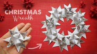 Christmas Paper Craft Ideas | Christmas Paper Star Wreath | Christmas Decor Ideas 2025