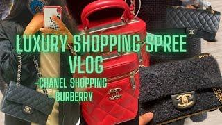 LUXURY SHOPPING SPREE AT HARRODS, BURBERRY OLYMPIA BAG, CHANEL 21A  #luxuryshoppingvlog #chanelbags