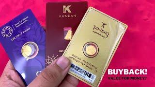 MMTC PAMP vs Kundan vs Tanishq Gold Coin BuyBack - Should you buy Gold from Tanishq? PART 2